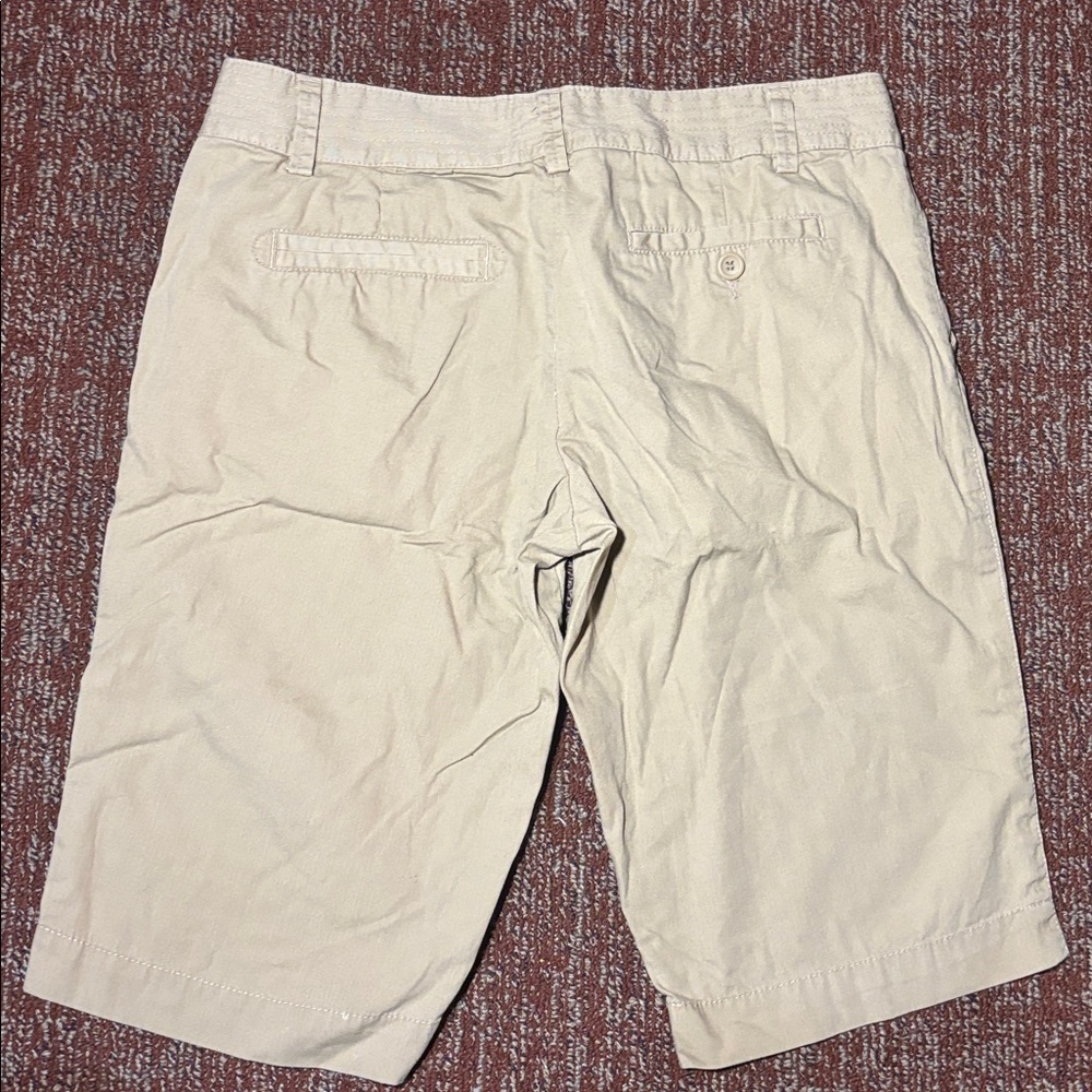 J. Crew city fit Bermuda Shorts Cotton Flat Front khaki walking short women’s 2 - Picture 2 of 12